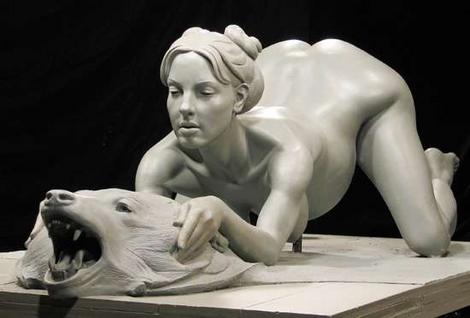 470px x 318px - Art Talk: Naked & Very Pregnant Britney Spears Sculpture
