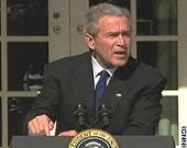 Bush: The truthiness of the matter is I'm the decider, and I decide what is best for this country. God spoke to me!