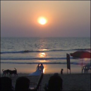 Vihkivala Goan rannalla