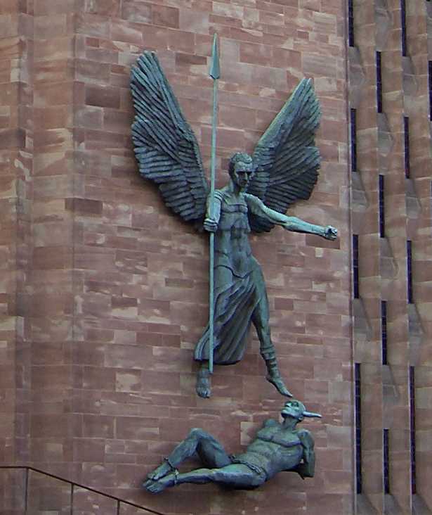 Image result for coventry cathedral st michael and the devil