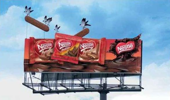 Funny and Stupid Ideas: Nestle creative advertising