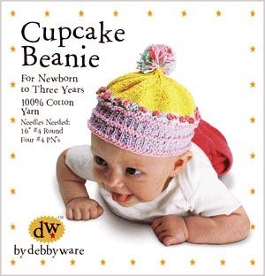 Cupcake Beanie Kit by Debby Ware, cover photo