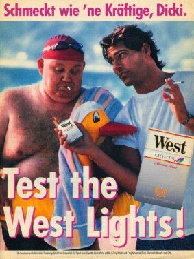Test the West Lights! Anzeige und Plakat Dickie
