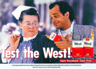 Test the West! Anzeige und Plakat Nurse