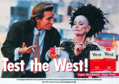 Test the West! Anzeige und Plakat Grandma
