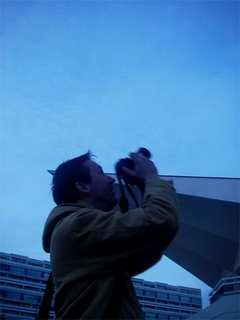 JK taking pictures of the famous tv tower
