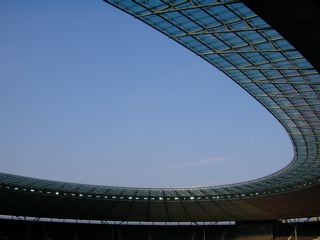 The new roof at the Olympic Stadium, Berlin