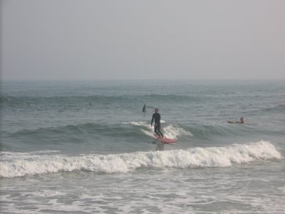 Surfing at Ponquogue Beach, Hampton Bays, July 3rd