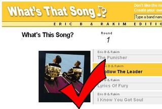 This is what you'll probably see if you type Eric B and Rakim in to the search box.