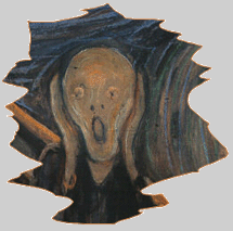 reinterpretazione urlo di Munch