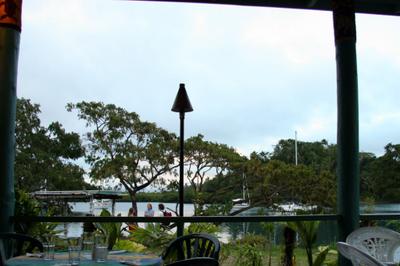 photograph picture from the terrace of Bula Re restaurant in Savusavu, Fiji