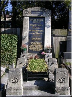Theodor Herzl's tombstone Stars of David