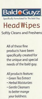 Bald guyz head wipes Feb 24, · The other Bald Guyz products -- sunscreen, shampoo -- had awkward-looking blue stickers over the offending text, asking consumers to let the company know what they need. But the Head Wipes had somehow, err, slipped through.