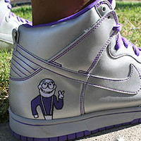 Dinosaur Jr. Nikes as pictured at Stereogum.com