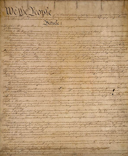 Remember this little piece of paper. Yeah, it's the Constitution. Read it.