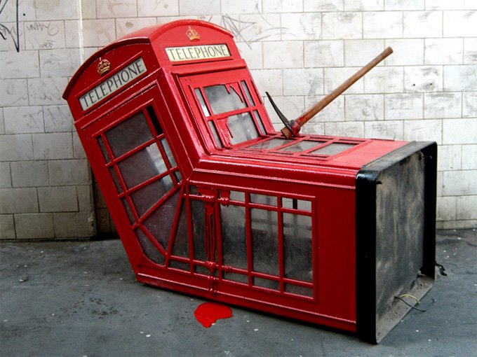 Banksy Phone Box
