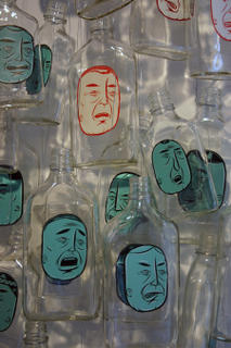 Barry McGee Painted Bottles