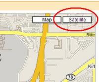 Google Maps Satellite Button