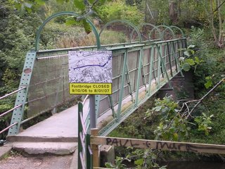 Footbridge from the Trans Pennine Trail