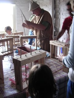 a practical class in wattle and daub for adults and children