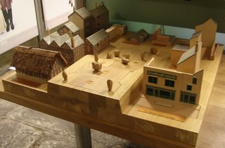 Interactive wooden model of Staircase House