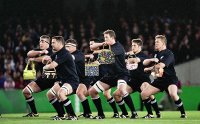 The All Blacks demonstrate this year's must-have haka fashion accessory