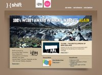 Shift website homepage. 