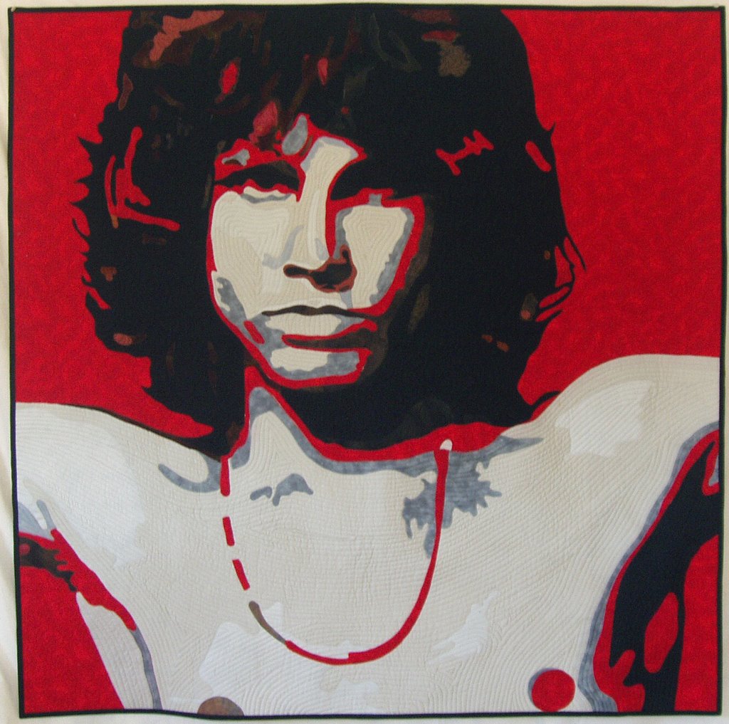 My first portrait of Jim Morrison of the Doors, taken from his most well-kn...