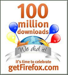 Firefox 下載量突破一億次