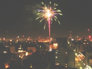 Christmas fireworks Montevideo