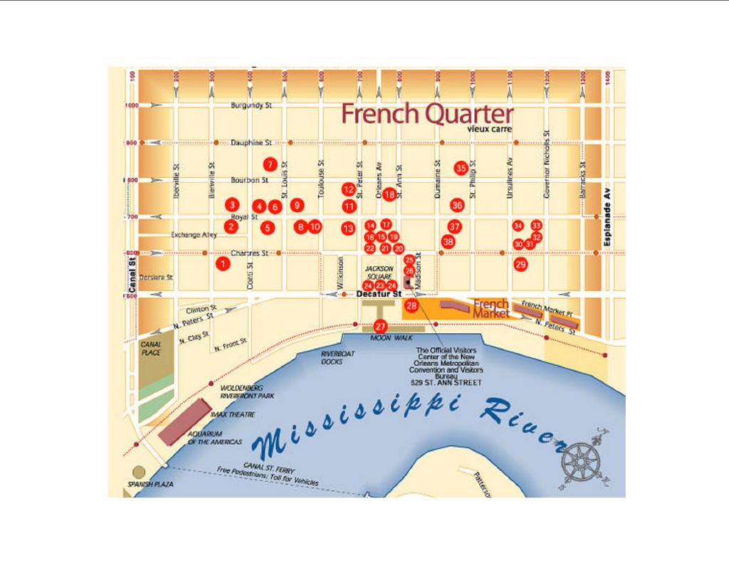 Map Of French Quarter Restaurants - World Map