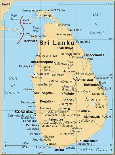 Sri Lanka and Buddhism: Geography of Sri Lanka