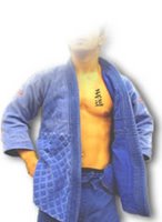Kanji del Judo tatuat al pit d'un judoka