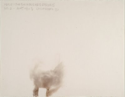 Cai Guo-Qiang, Project for the extraterrestrials No. 8, Gunpowder on paper, 20x26