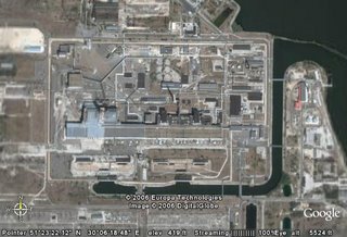 Google Map satellite image of Chernobyl