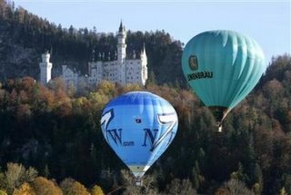 Balloons flying in Schwangau