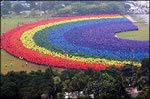 World's Largest Human Rainbow