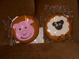 pig and sheep biscuits