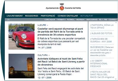 Web Ajuntament e Castellar