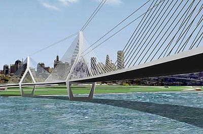 New Peace Bridge into Buffalo