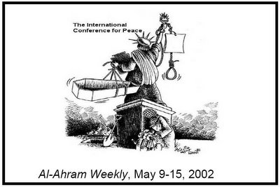 Anti-American Cartoon from Arab Al Ahram Weekly May 9-15, 2002