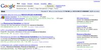 Google affiche une liste de livres indexés