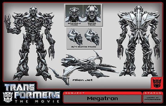 Transformers 2007: Hugo Weaving is Megatron, 100 days until