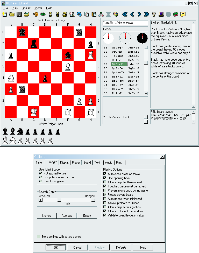 컴퓨터 체스 프로그램: KChess Elite