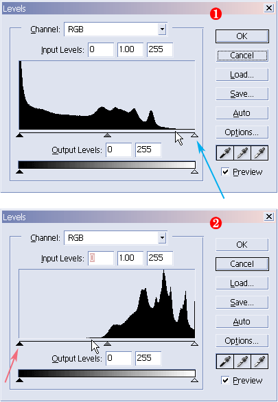 포토샵: 사진 밝기 변경 / 명암 대비 (콘트라스트) 조절 - Levels