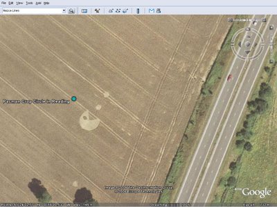 구글어스 Google Earth: 팩맨(PACMAN) 크롭서클(Crop Circle)