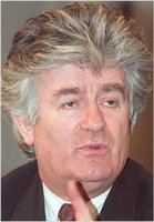 Radovan Karadzic, charged with genocide in relation to Srebrenica massacre. Currently on the run.
