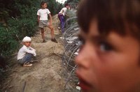 Srebrenica Massacre (7/11 1995) - Srebrenica boys, before being led away and murdered.