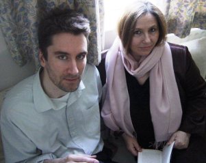 Emotionally literate: Frank and Fiona Klimaschewski pose with an Emile Zola novel
