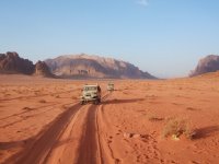 Across the wadi by 4WD